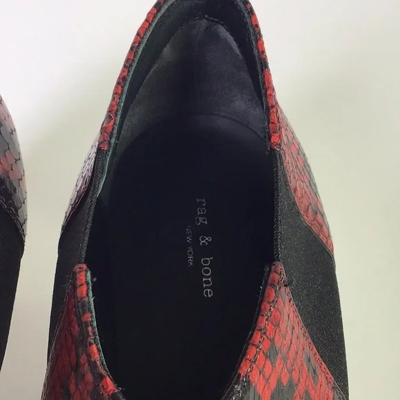 Rag & Bone Beha Snake Embossed Red - Picture 12 of 15